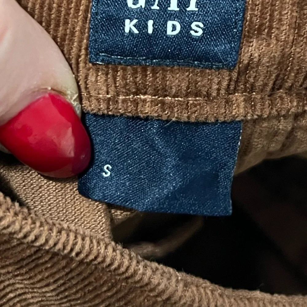 Gap Kids Corduroy Pleated Skirt Girls Size 6-7 Brown Pleated Small